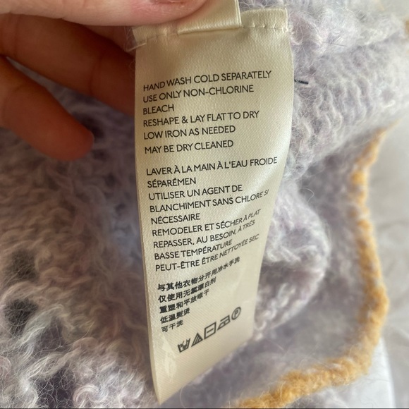 Free People M/L Sugar Cloud Wool Alpaca Blend Knit Pirouette Tunic Sweater - Picture 12 of 16